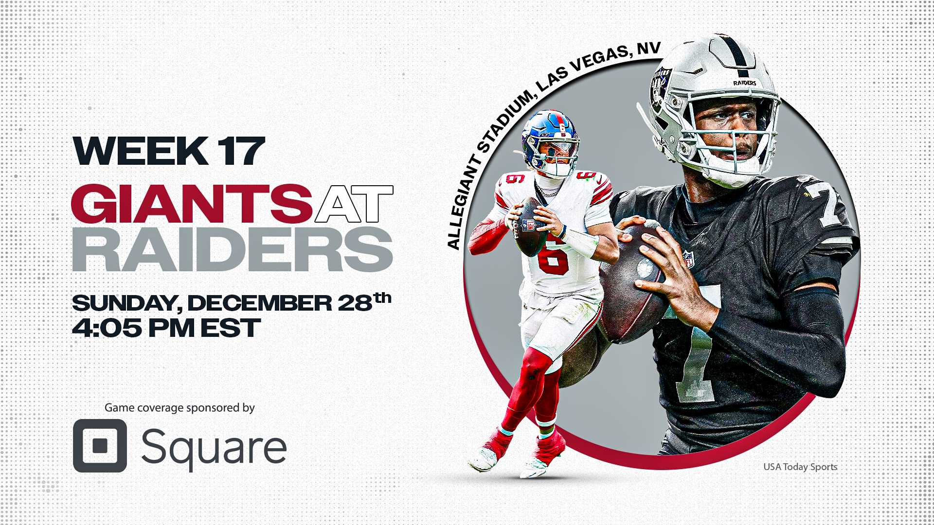 What channel is Giants vs. Raiders on today? Time, TV schedule for NFL Week 17 game<br>