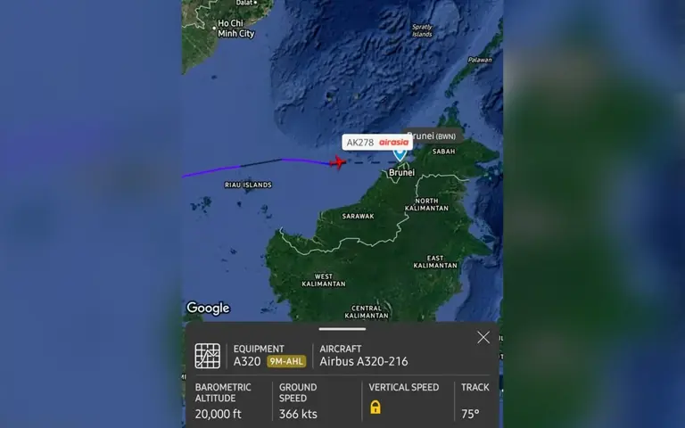 AirAsia flight to Brunei diverted to KK over pressurisation issue