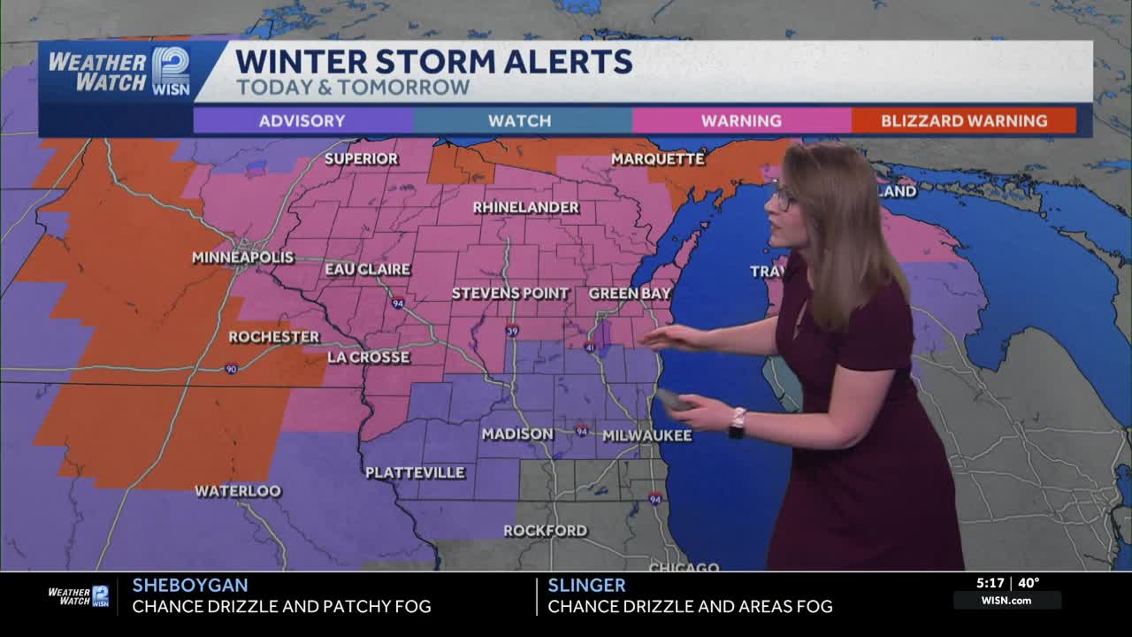 SE Wisconsin weather: Rain to snow with very strong winds