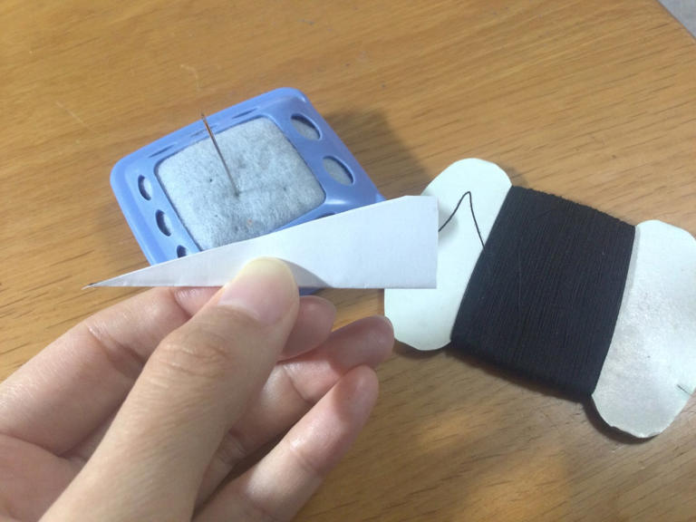すごい! 糸通しがなくても簡単に針に糸を通す裏ワザ「やりやすい」「スッと通る」「覚えておく!」
