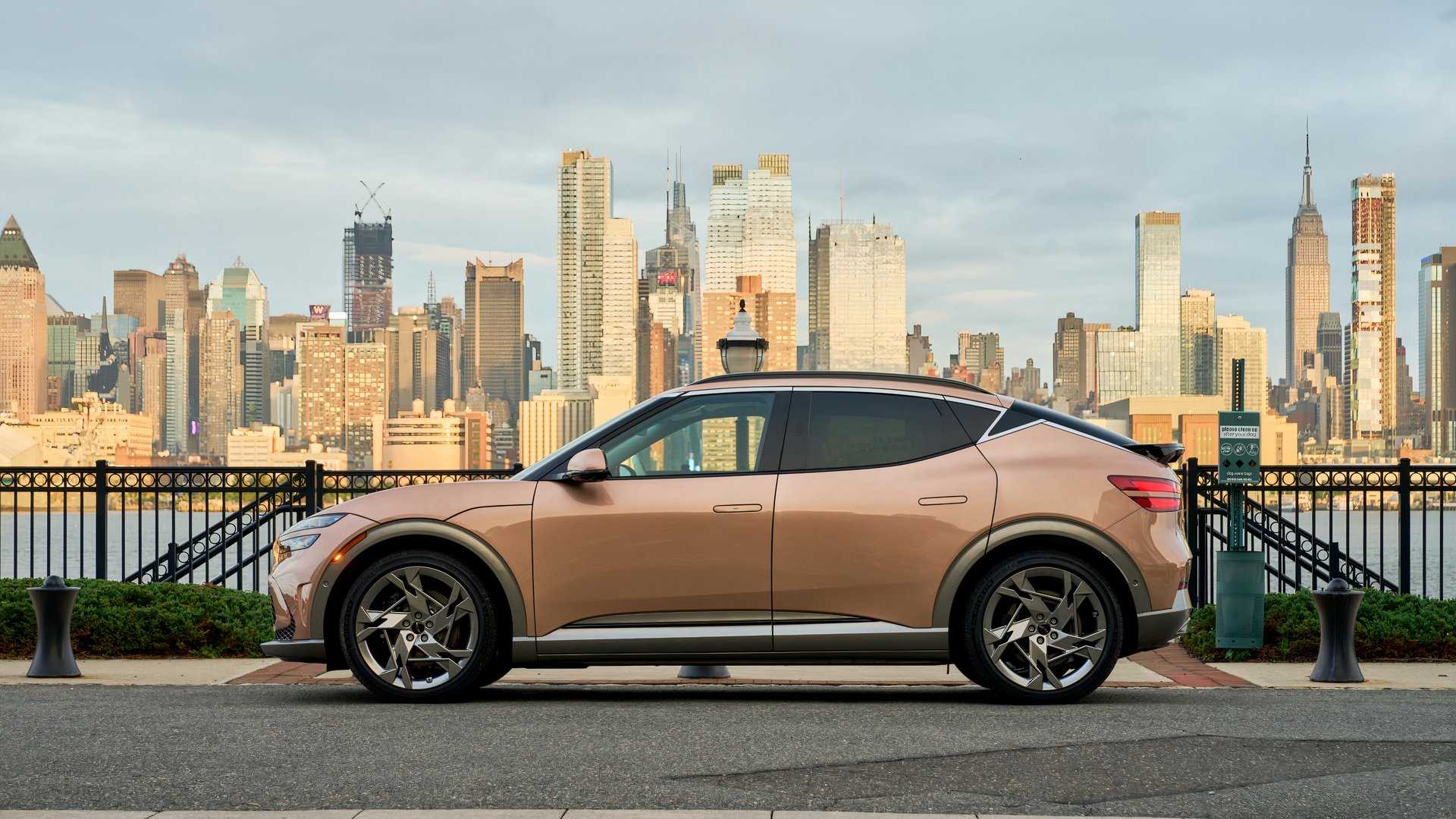 2025 Genesis GV60 side profile shot