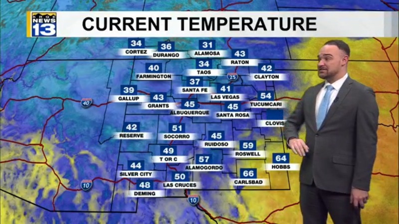 Cooler temperatures move in to start the week