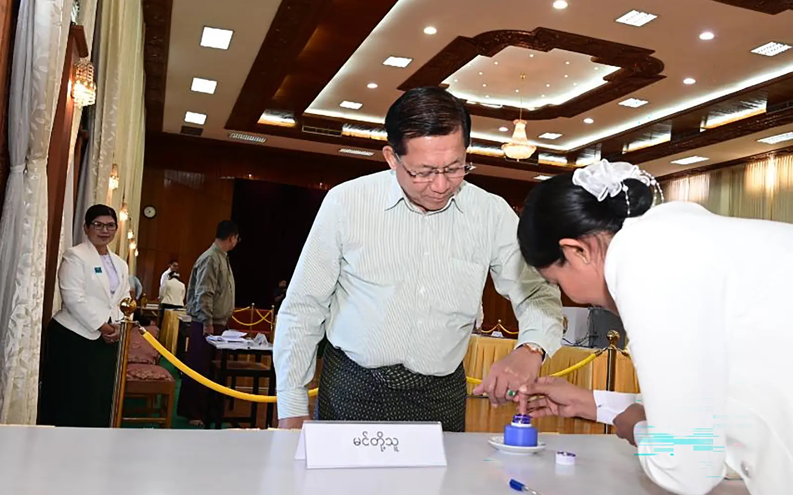 Myanmar’s military junta chief offers lesson in democracy