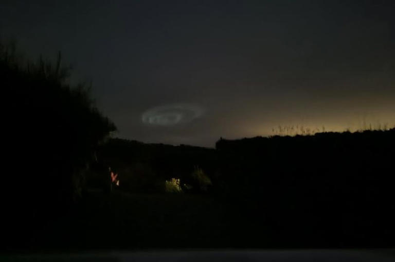 'Spirals' of glowing blue light spotted over South West