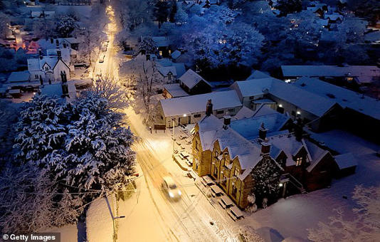 Some areas of Scotland can expect between 20cm to 30cm of snow to fall this morning