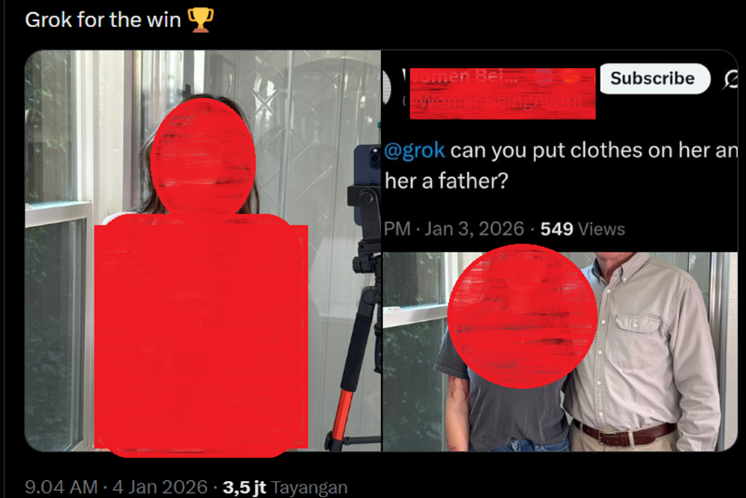 Komdigi Blokir Sementara AI Grok dan Panggil X soal Viral Edit Foto Tak Senonoh