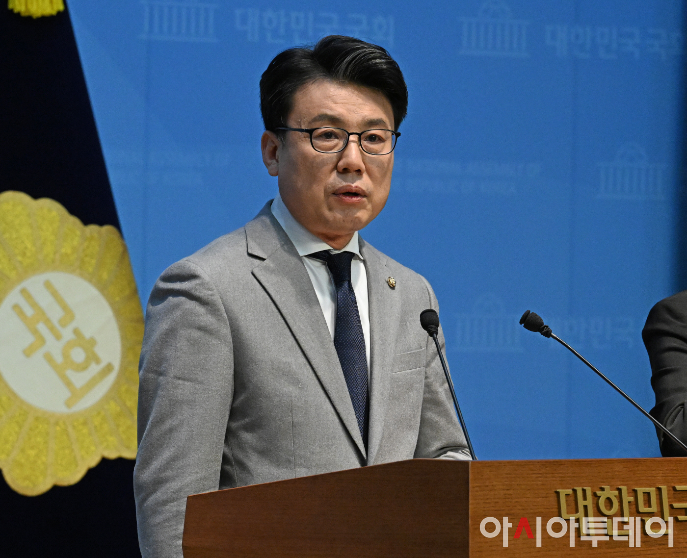 포토] 진성준, 정책·공약 발표