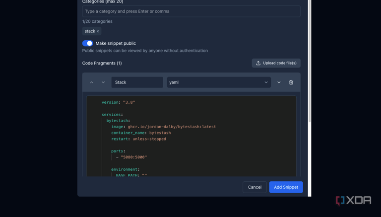 This minimalist snippet tool is exactly what every hobbyist developer needs