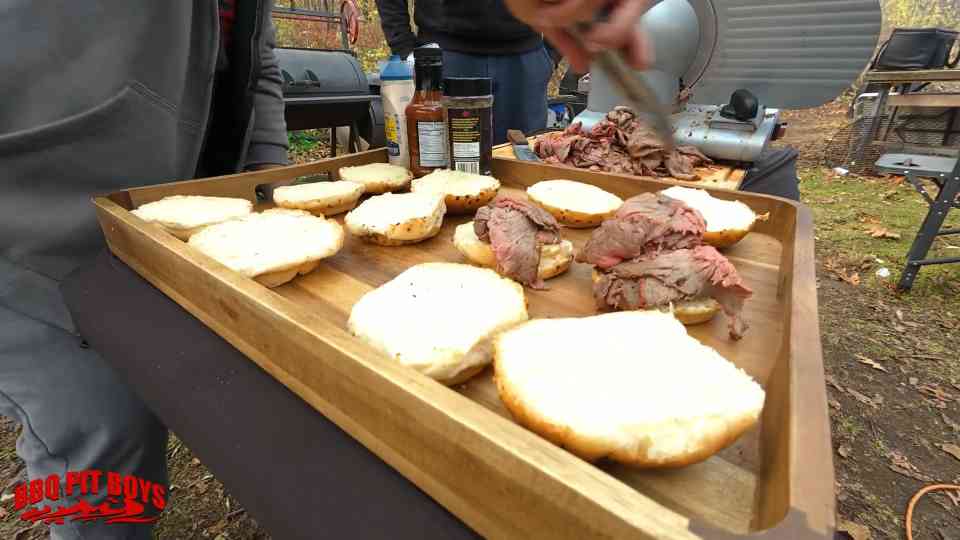 North Shore three way beef sandwich