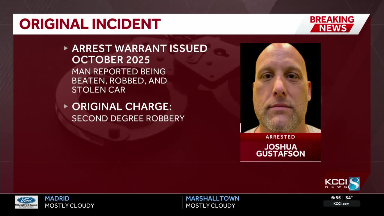 Wanted Iowa man arrested after apparent intentional overdose