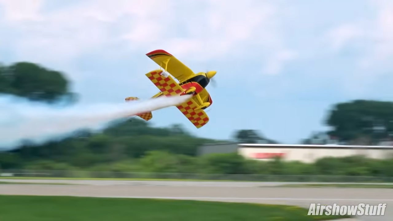 A biplane pushed to its limits