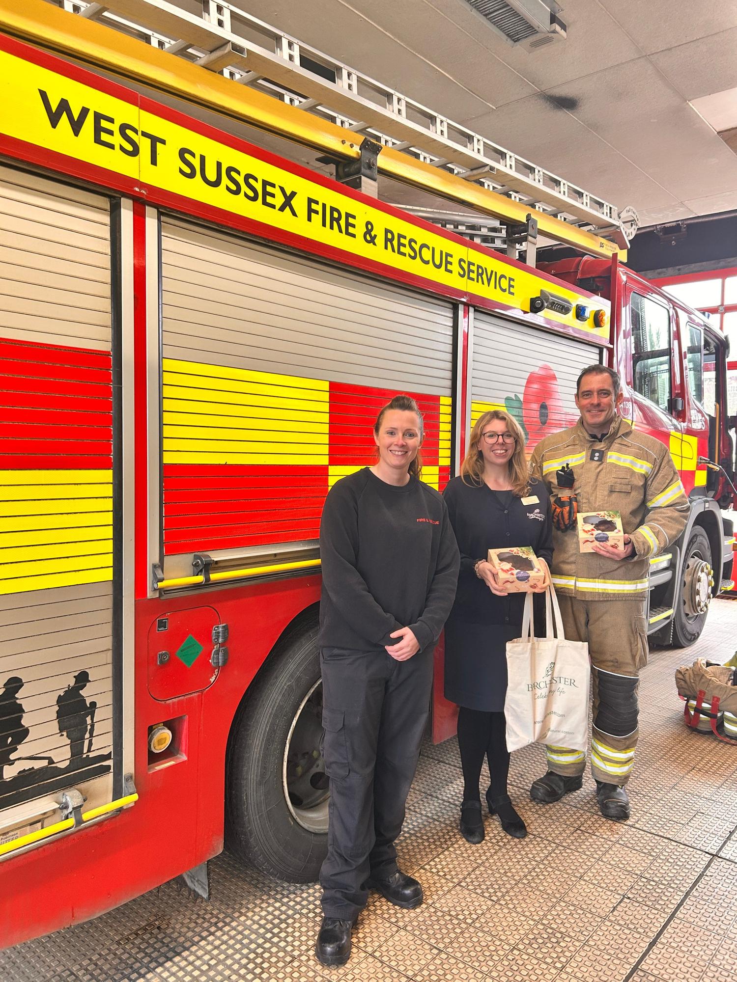 Free cuppa and cake for emergency services at Chichester care home