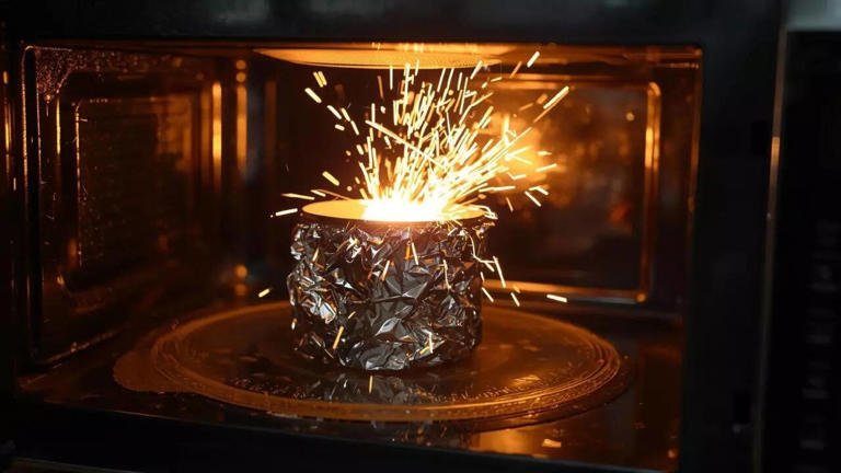 Photo inspiration: Visual Reference: Why Does Aluminium Foil Spark In A Microwave But Not