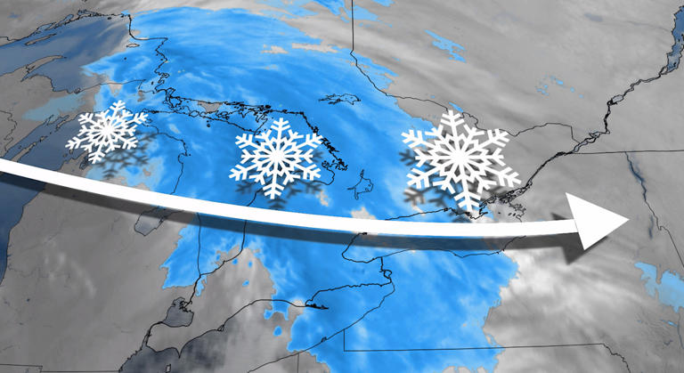 Blast of snow threatens Monday travel in Ontario, freezing rain risk next
