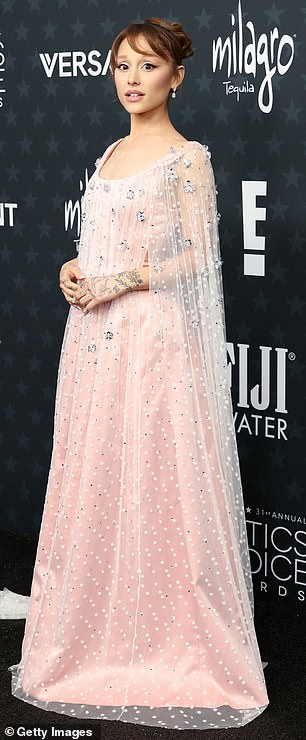 Ariana Grande's Critics Choice Awards look paid tribute to Diahann  Carroll's Oscars dress