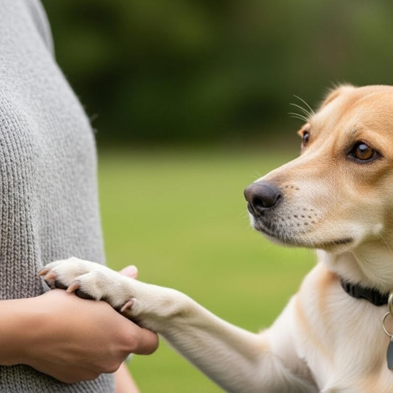 5 things your dog is trying to tell you when he puts his paw on you