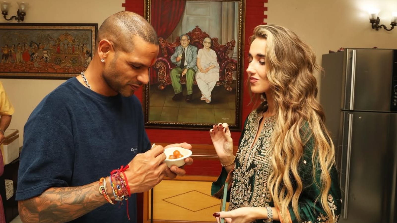 Sophie also enjoys a strong social media presence, with close to 341,000 followers on Instagram, where she has shared glimpses of her life and moments with Dhawan over the past few months.