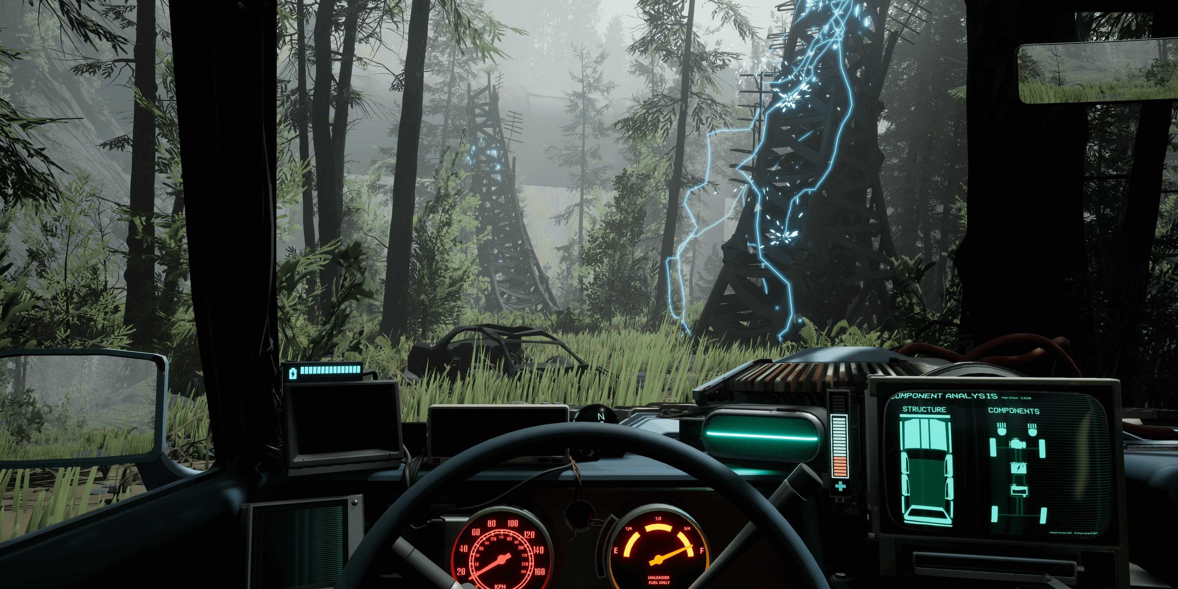 Pacific Drive gameplay lightning