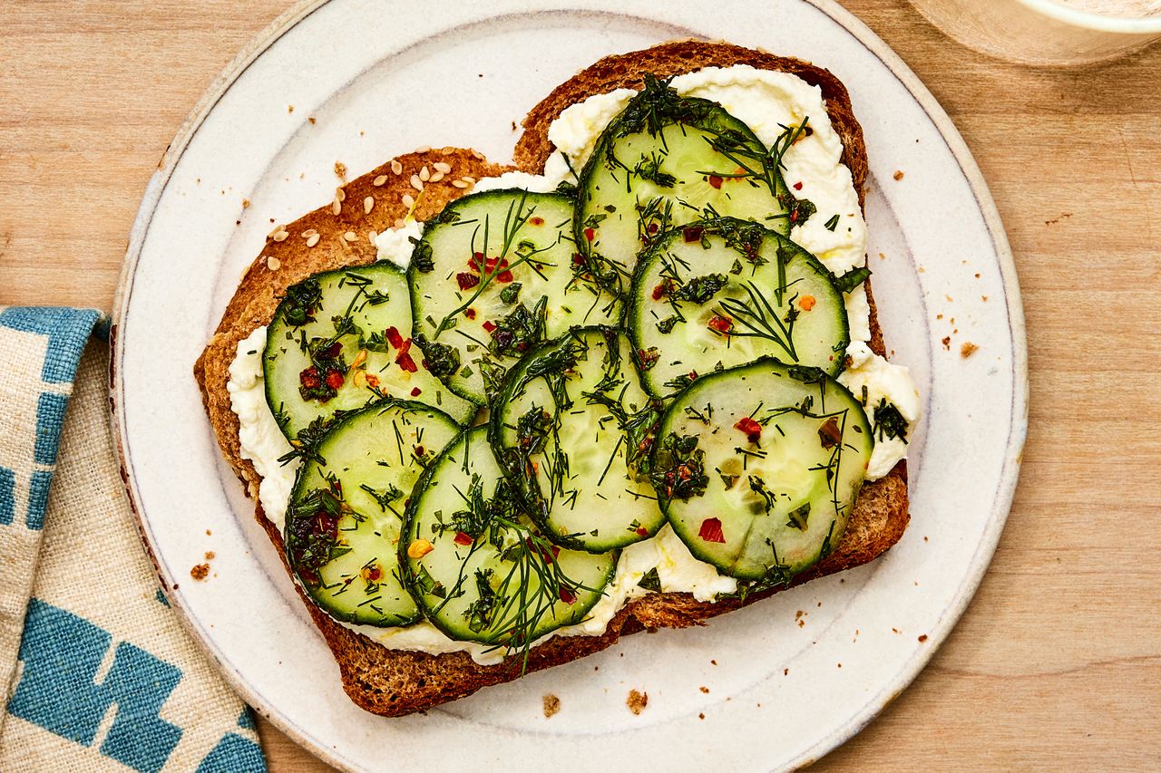 a recipe photo of the Cucumber Toast