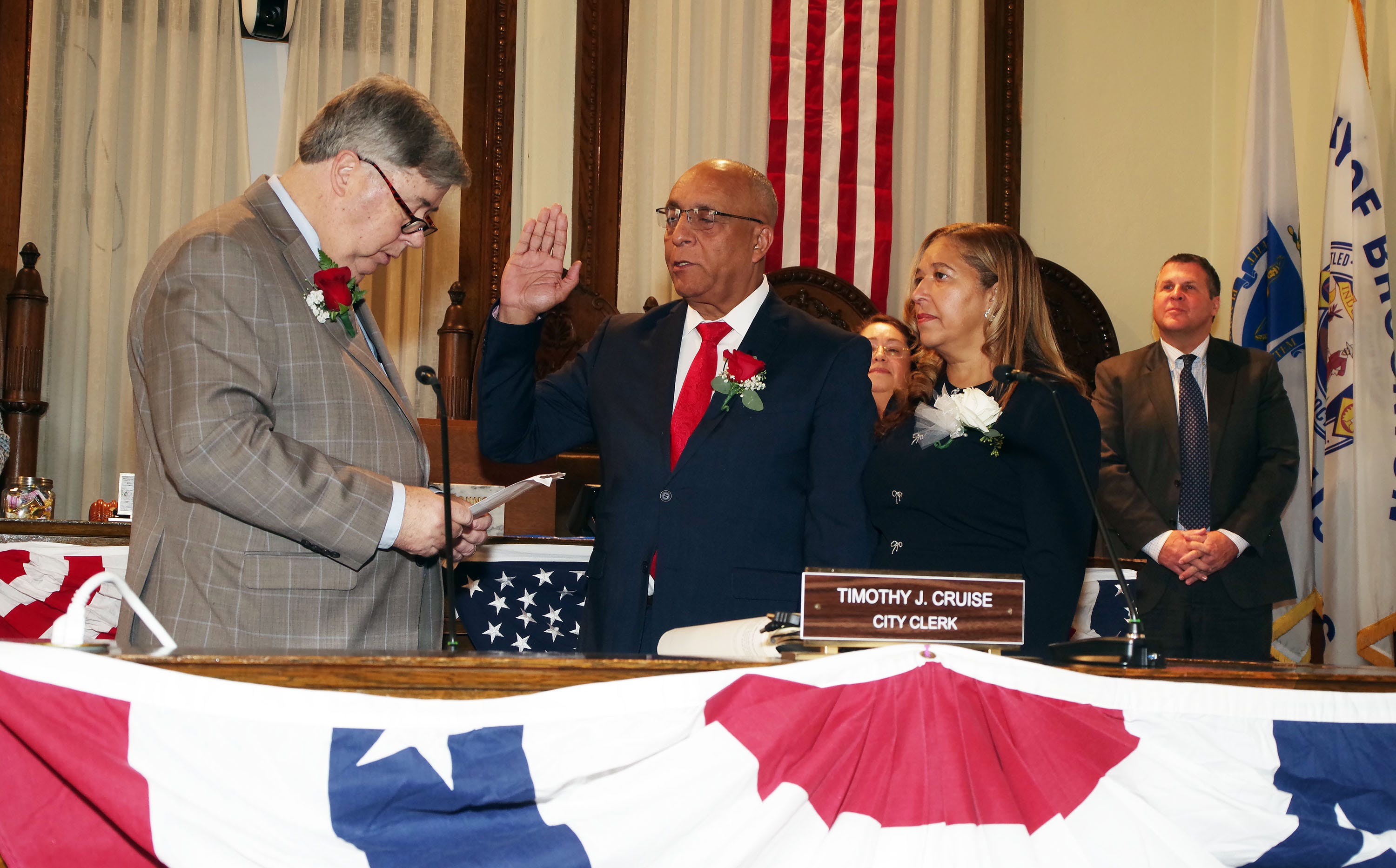 Brockton swears in first elected mayor of color. What he said