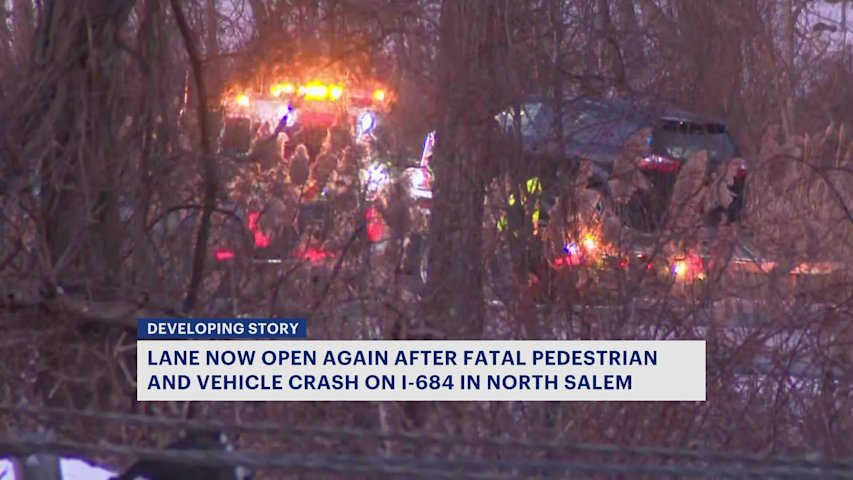Pedestrian fatally struck vehicle on I-684 southbound in North Salem