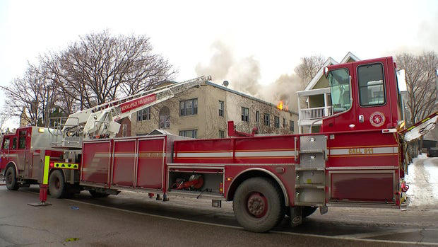 24 people displaced as crews battle apartment fire in south Minneapolis