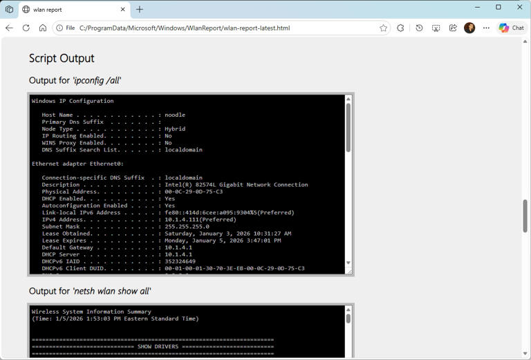 How to generate a Wi-Fi report on Windows 11