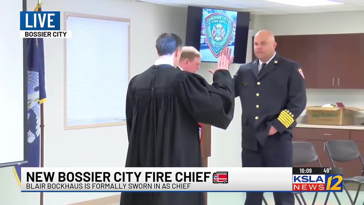Bossier City Fire Department swears in new chief