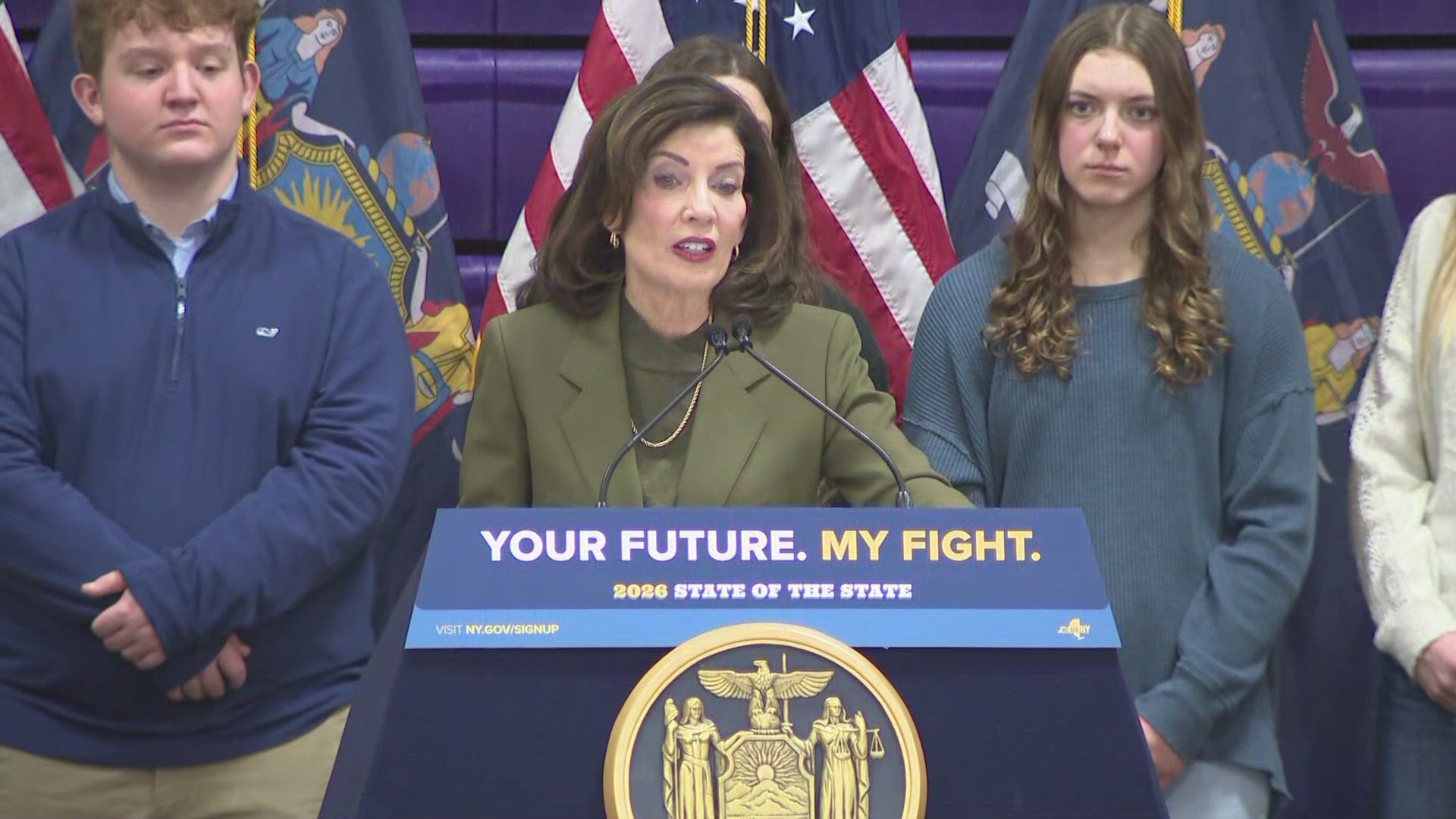 Governor Kathy Hochul announces first proposal of the 2026 State of the ...