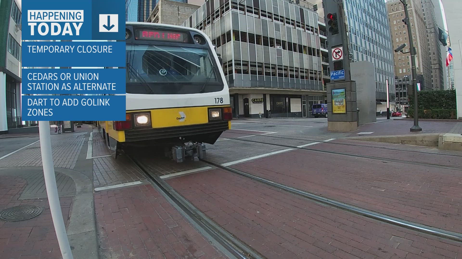 DART temporarily closes Convention Center station
