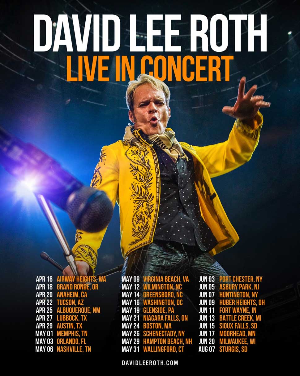 David Lee Roth announces extensive North American tour