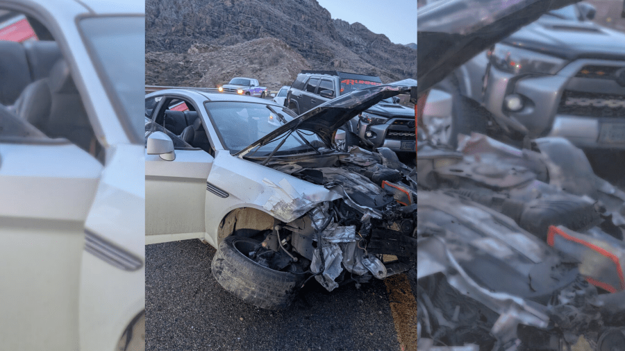 Crash near Utah-Arizona border hospitalizes two<br><br>