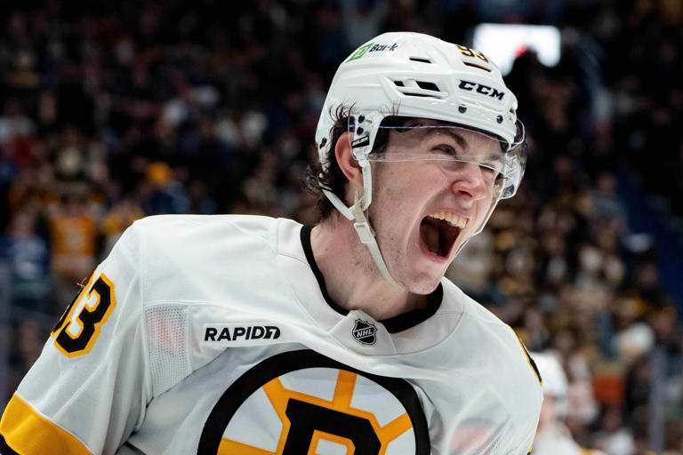Fraser Minten’s growth has been one of Bruins’ top victories this season