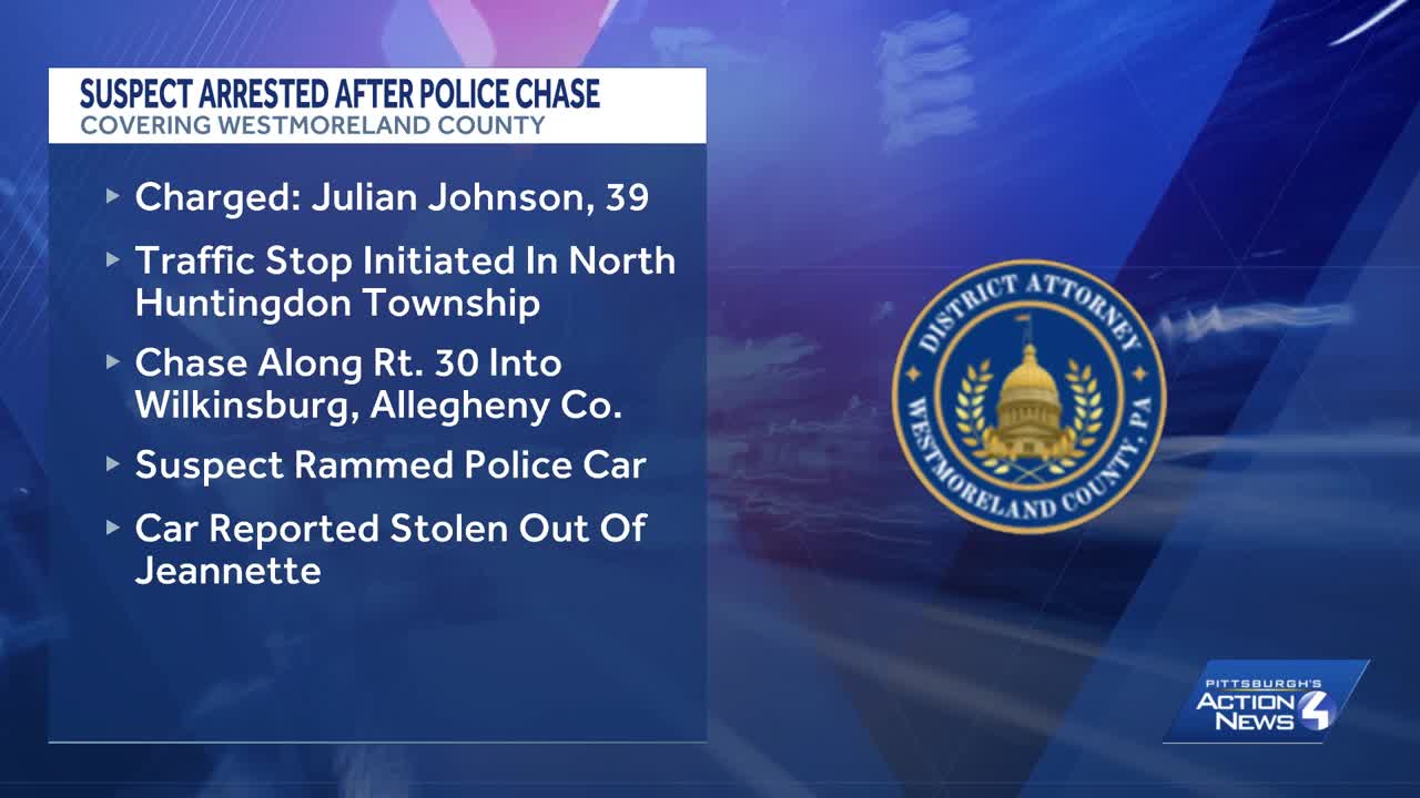 Pittsburgh-area man charged after leading police on high-speed chase in ...