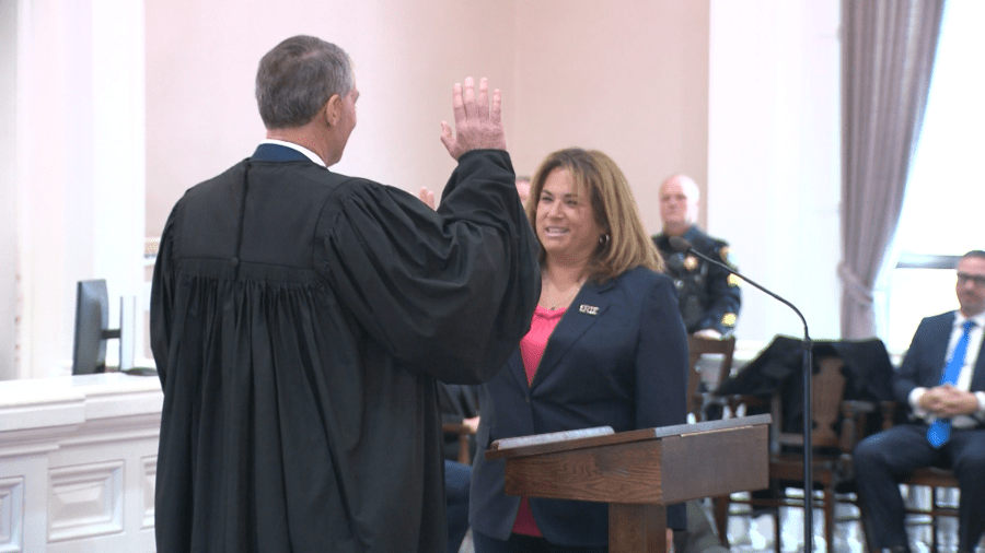 Christina Vogel, newly elected Erie County officials sworn in