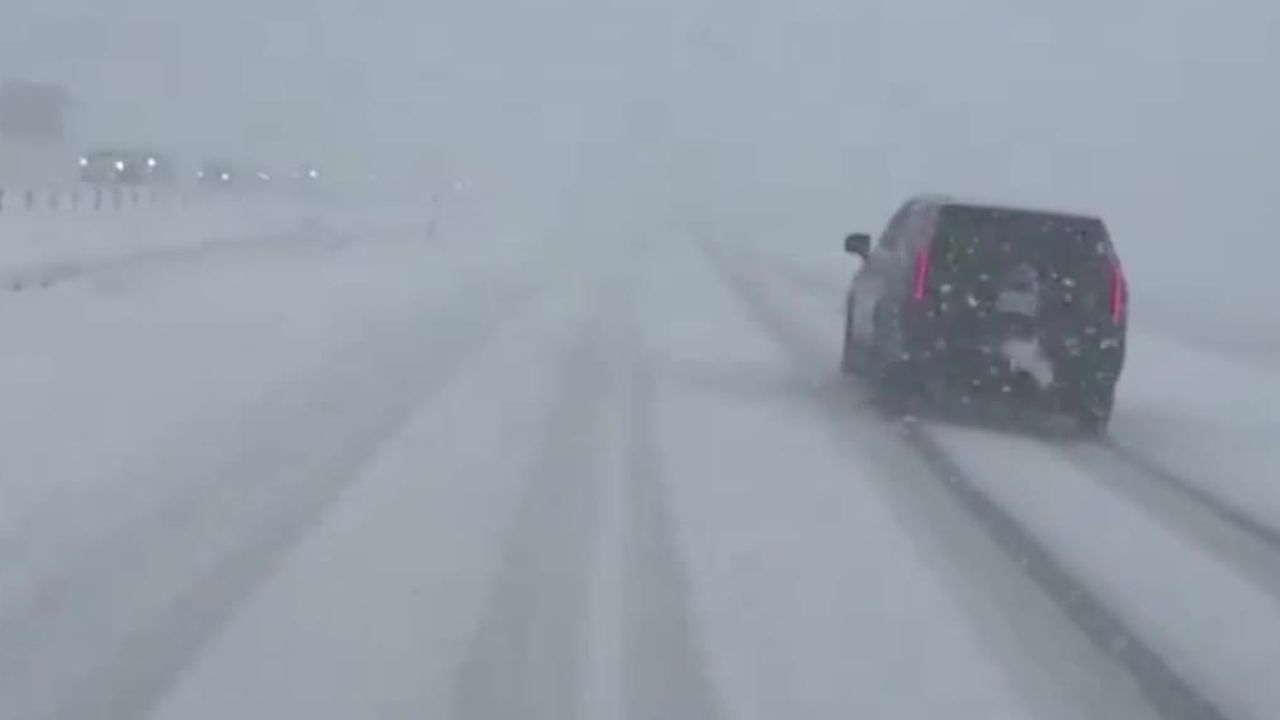 Snowy commute serves as reminder for drivers to slow down, stay focused
