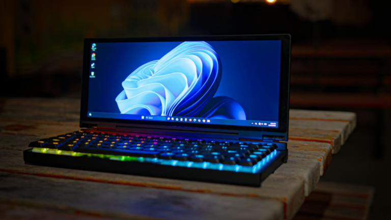 Meet the folding mini PC with hot-swappable keys and stylus support