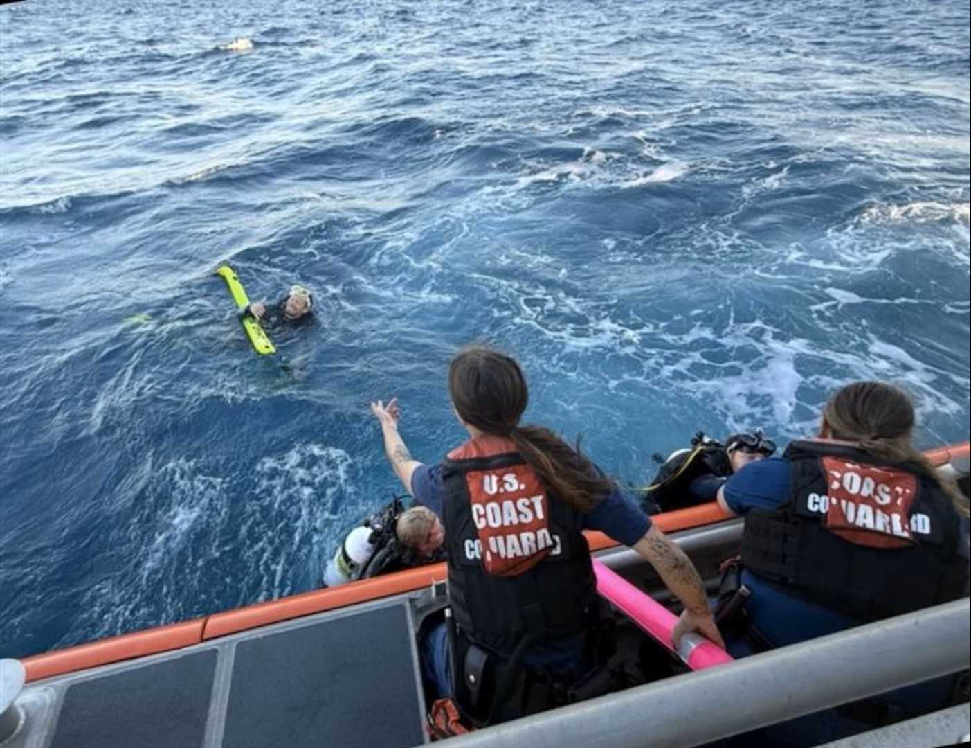 Coast Guard rescues three divers off Palm Beach