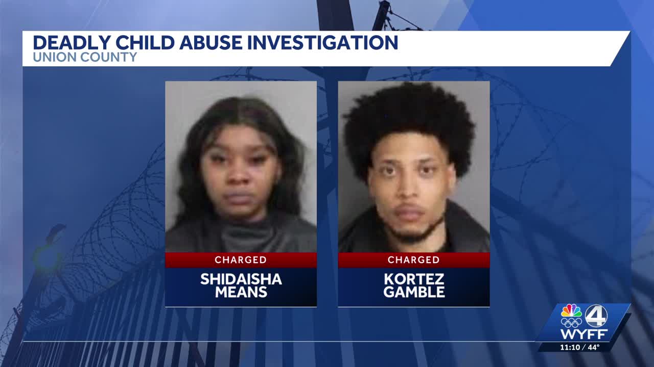 Parents in South Carolina charged in connection with infant's death