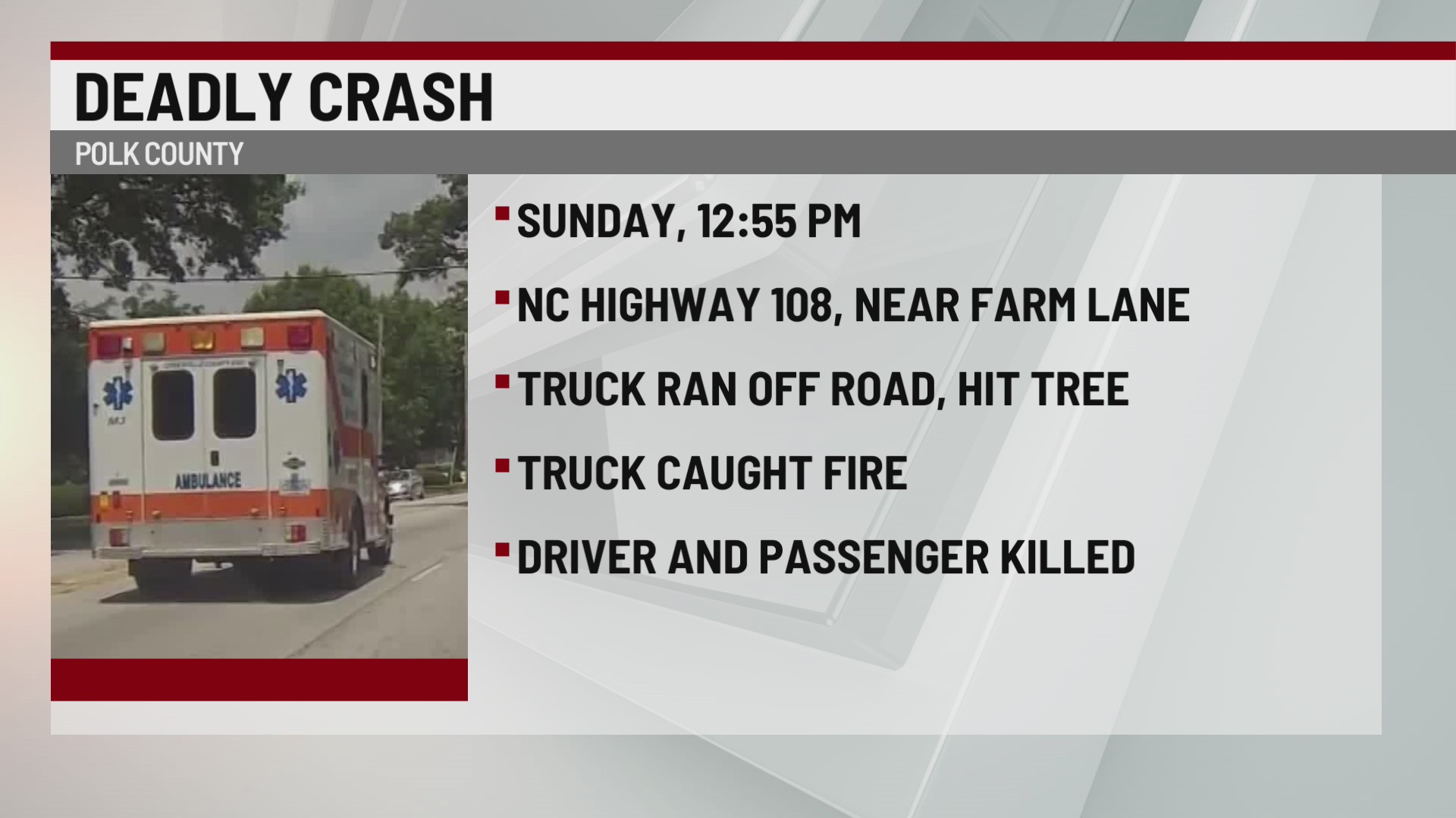 Two killed in Polk County wreck