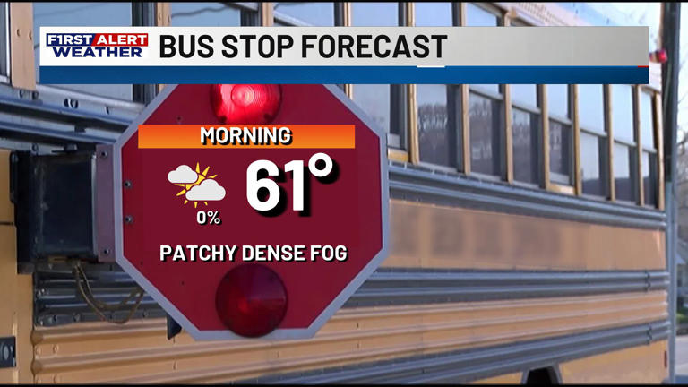 First alert forecast: Patchy dense fog this morning, to a warm and ...