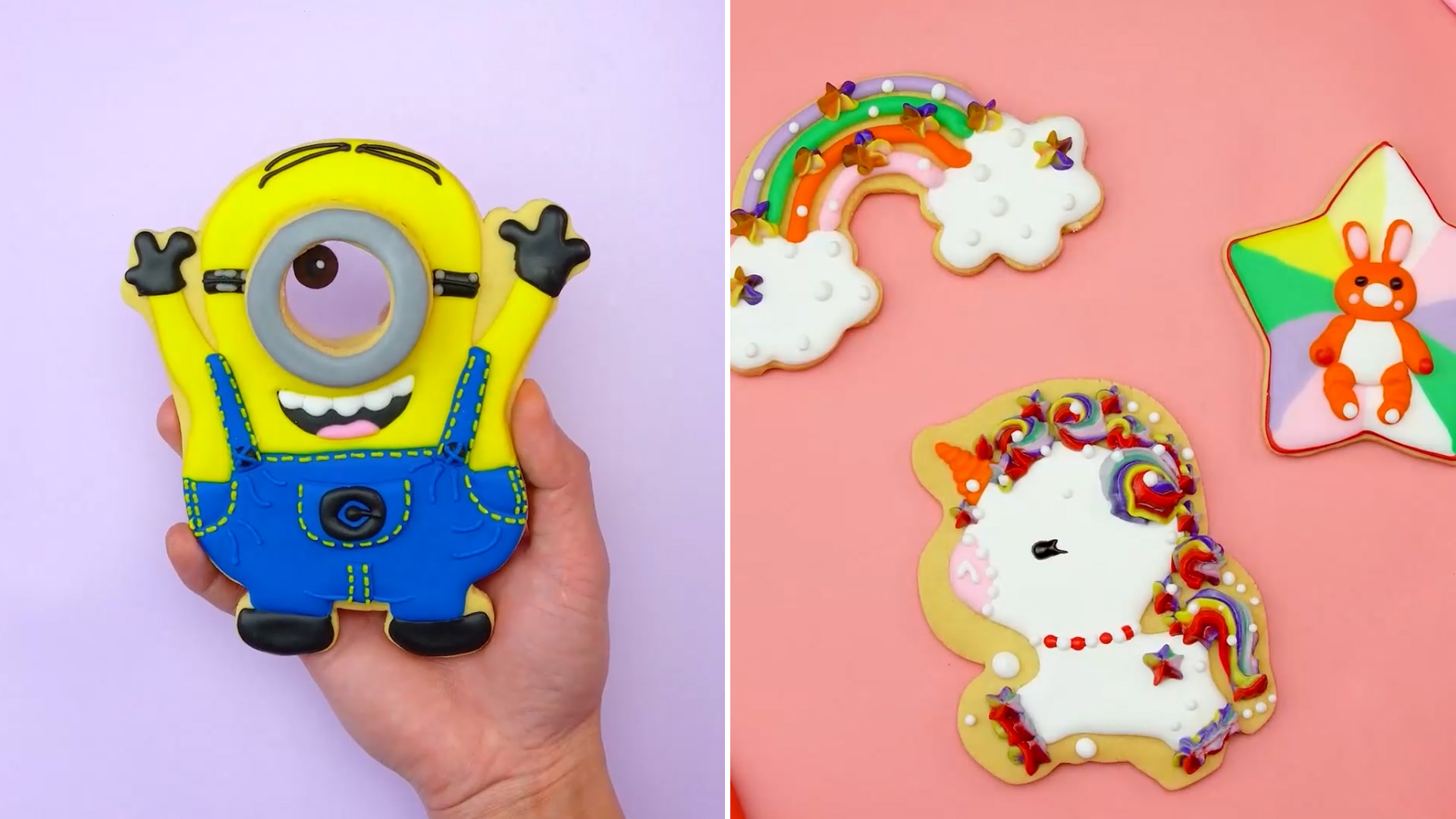 Cute character cookies and fantasy designs