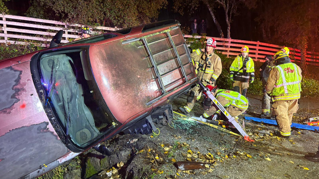 Cal Fire crews rescue person trapped in vehicle in Pajaro Valley