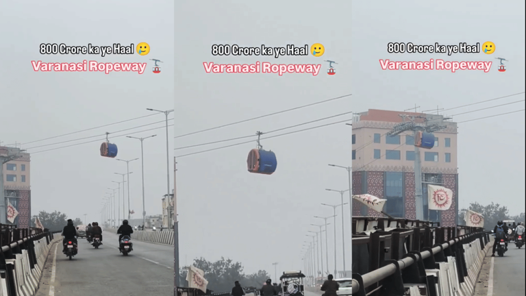 Death trap? Swaying cabin on Varanasi’s Rs 815 crore Kashi ropeway ...
