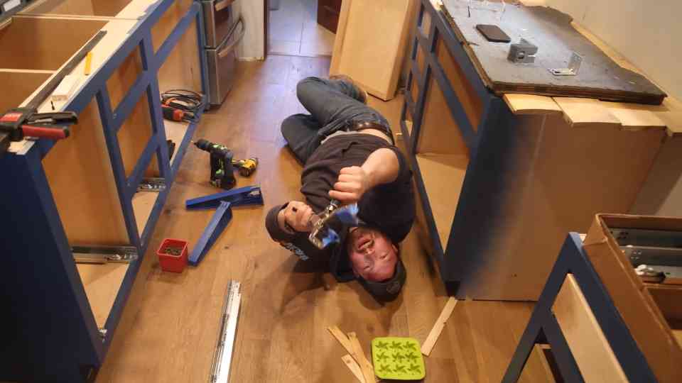 We make huge mistakes installing the cabinets - renovating my kitchen pt. 5