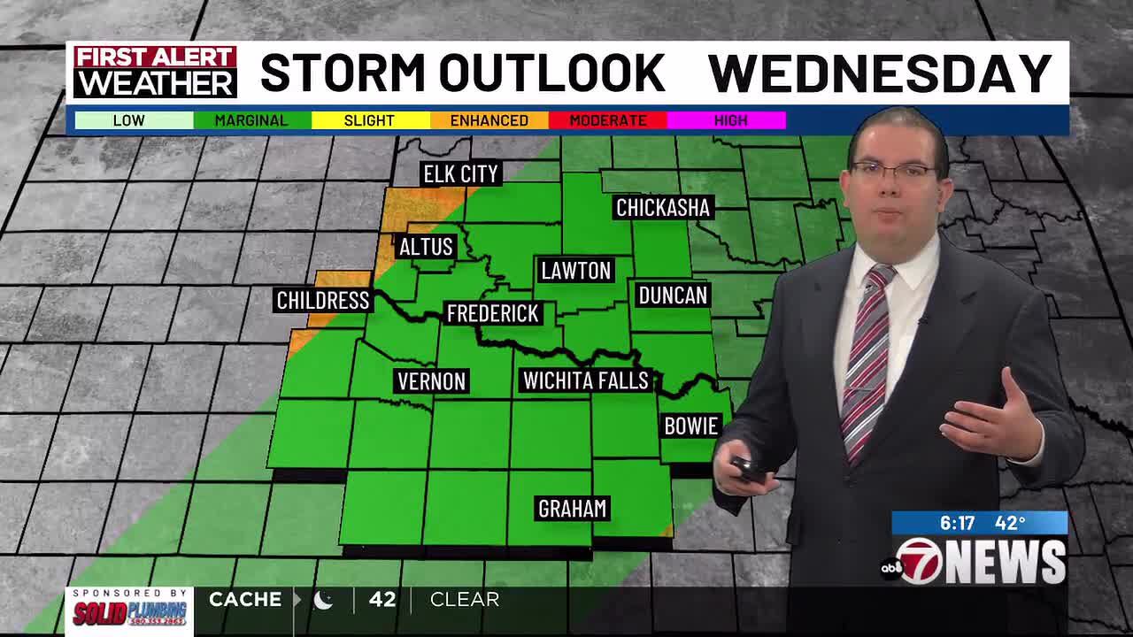 Above average temperatures continue; isolated severe storms possible ...