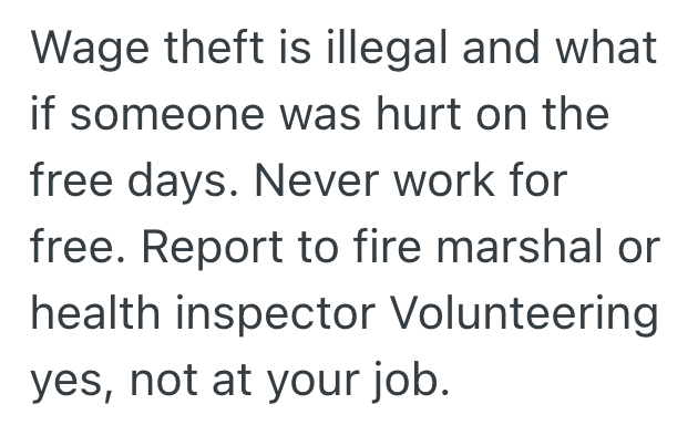 AA1TFPqE Employee uncovers health code violations, manager worsens situation by denying overtime