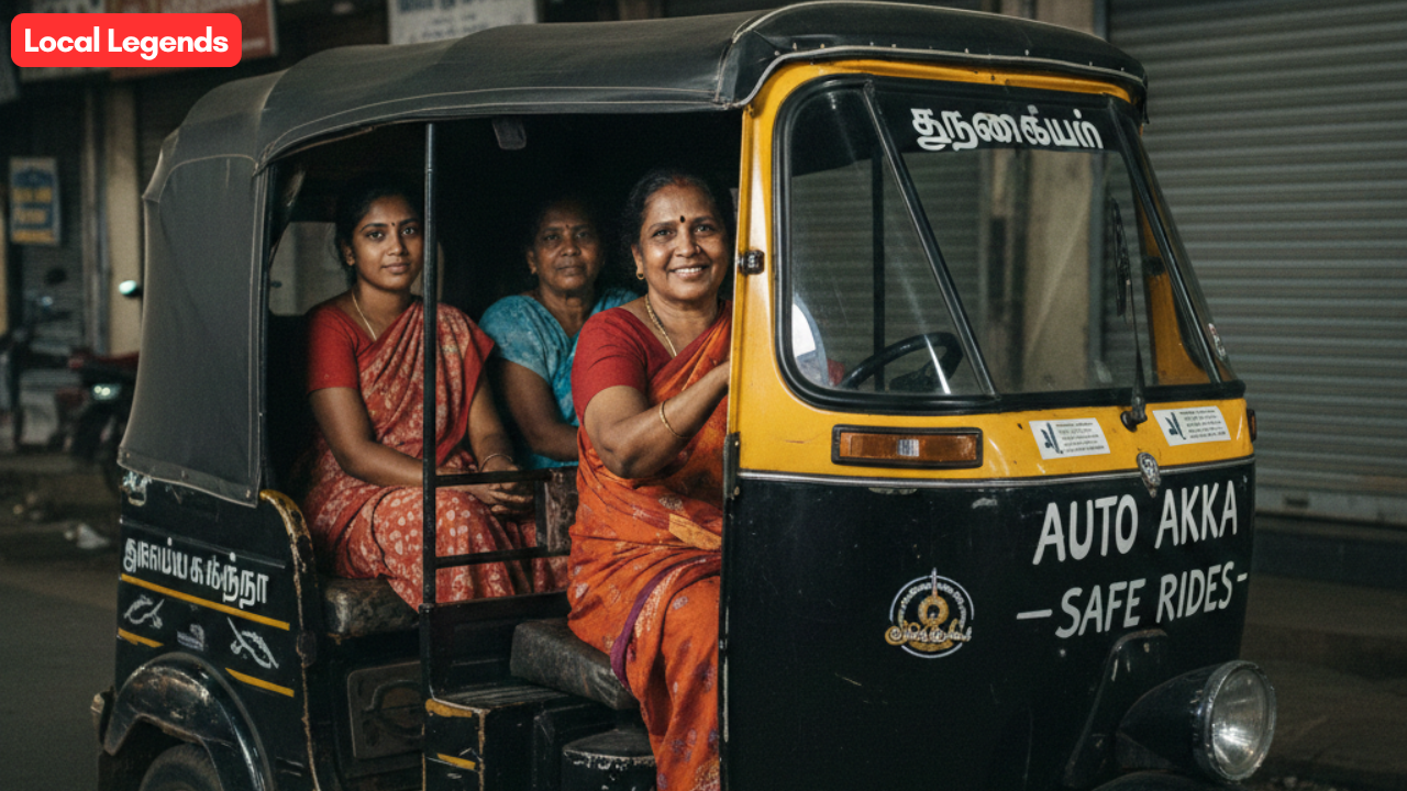 Local legends: How Chennai's 50-year-old 'Auto Akka' became women’s ...