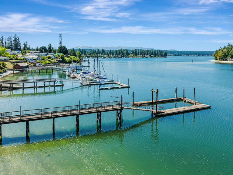 Iconic home with dock, waterfront views for sale in western Washington ...