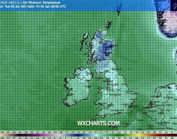 Snow maps show blizzards as far south as London with only 1 county ...